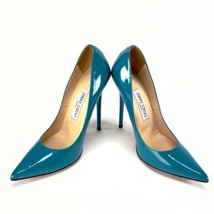 Jimmy Choo pumps in beautifully aqua/turquoise!!